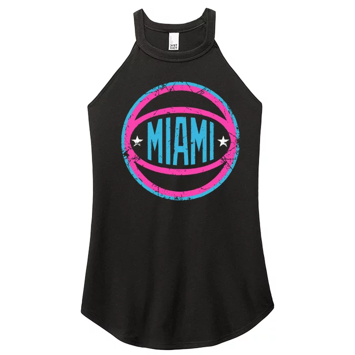 Miami Retro Basketball Nights Women’s Perfect Tri Rocker Tank