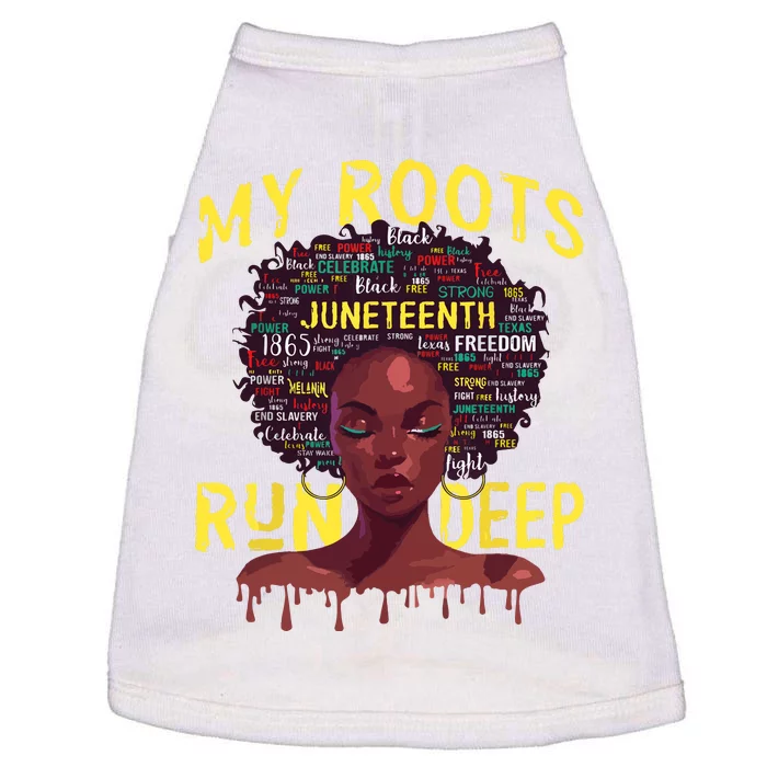 My Roots Black Women Run Deep Juneteenth Women Doggie Tank