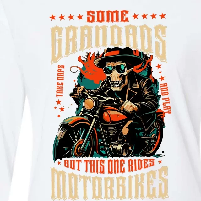 Motorcycle Rider Biker Womens Cotton Relaxed Long Sleeve T-Shirt