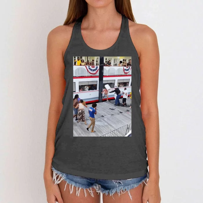 Montgomery Riverfront Brawl Women's Knotted Racerback Tank