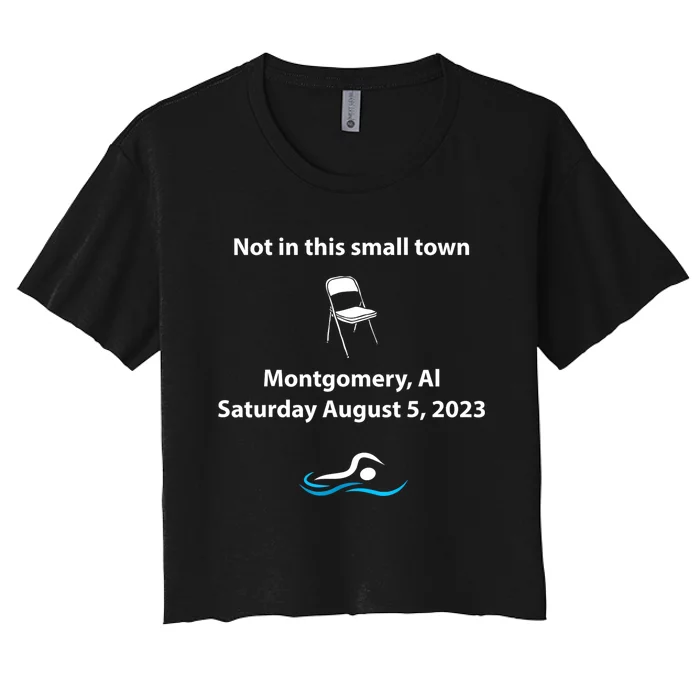 Montgomery Riverfront Brawl Alabama Boat Fight Women's Crop Top Tee