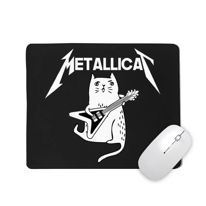 Mettalicat Rock Band Guitar gift Christmas Mousepad