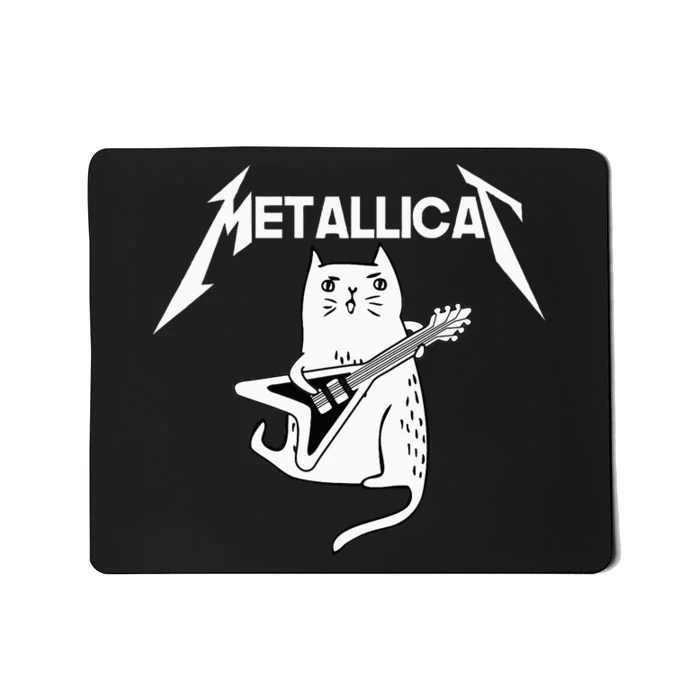 Mettalicat Rock Band Guitar gift Christmas Mousepad