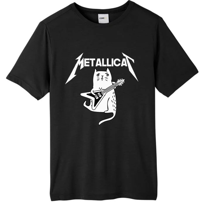 Mettalicat Rock Band Guitar Funny Christmas Gifts ChromaSoft Performance T-Shirt