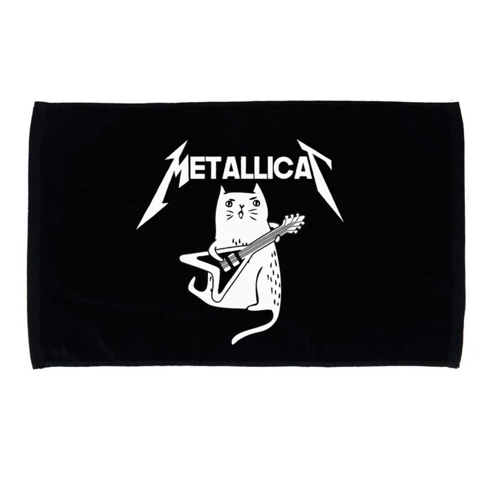 Mettalicat Rock Band Guitar Funny Christmas Gifts Microfiber Hand Towel