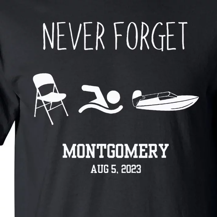 Montgomery Riverfront Brawl Chair Alabama Boat Fight Tall T-Shirt