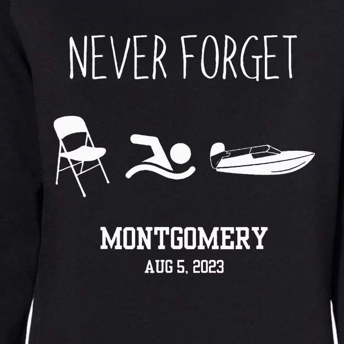 Montgomery Riverfront Brawl Chair Alabama Boat Fight Womens California Wash Sweatshirt