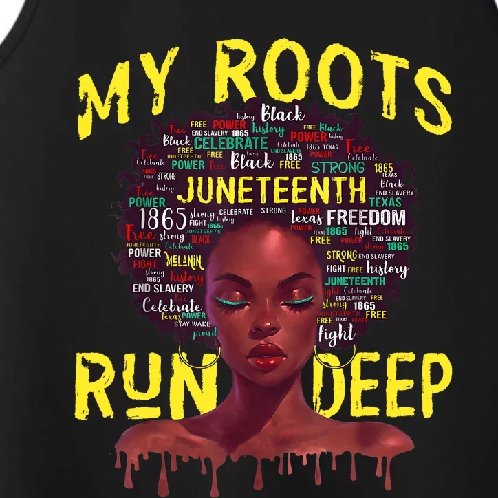 My Roots Black Women Run Deep Juneteenth Performance Tank