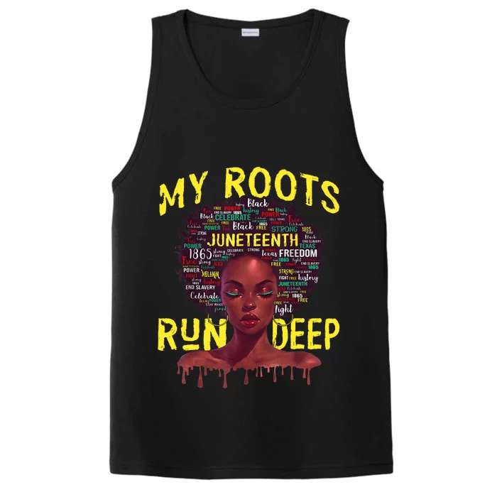 My Roots Black Women Run Deep Juneteenth Performance Tank