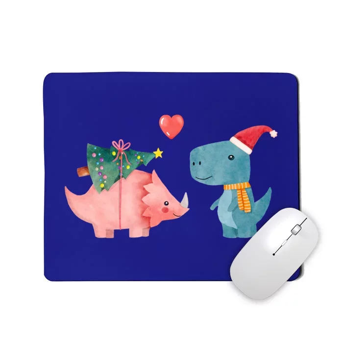 Merry Rexmas Cute Christmas Dinosaur Winter Holiday Funny Gift Mousepad