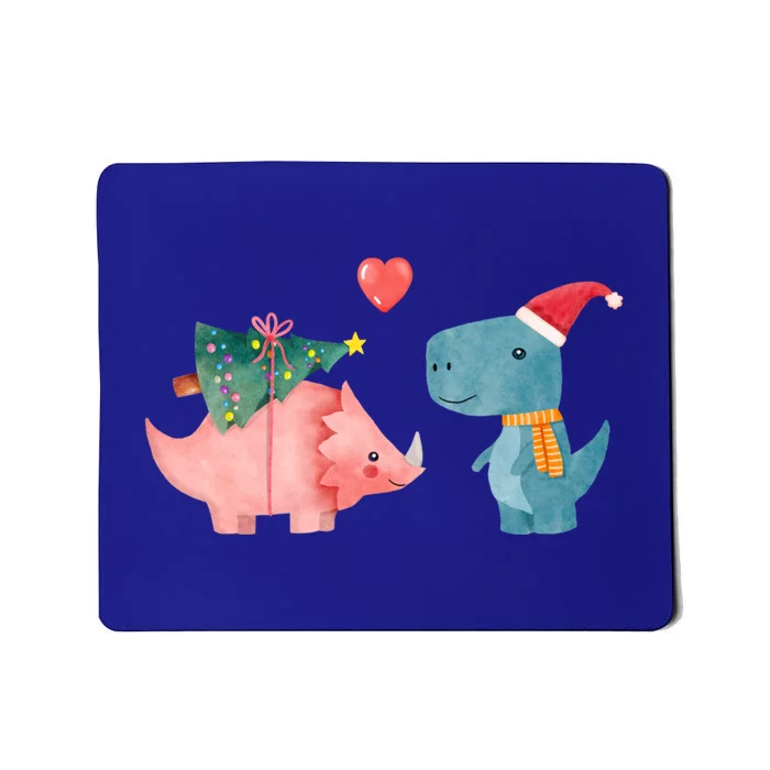 Merry Rexmas Cute Christmas Dinosaur Winter Holiday Funny Gift Mousepad