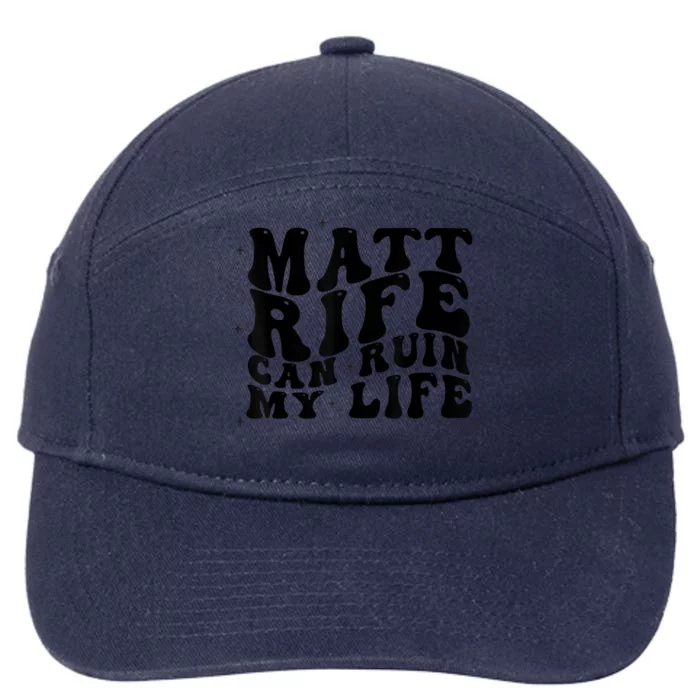 Matt Rife Can Ruin My Life Funny Wavy Retro 7-Panel Snapback Hat