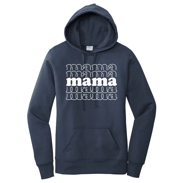 Mama Retro Cute Gift For Her Women's Pullover Hoodie