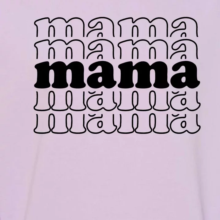 Mama Retro Cute Gift For Her Garment-Dyed Sweatshirt