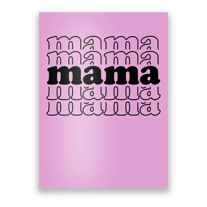 Mama Retro Cute Gift For Her Poster