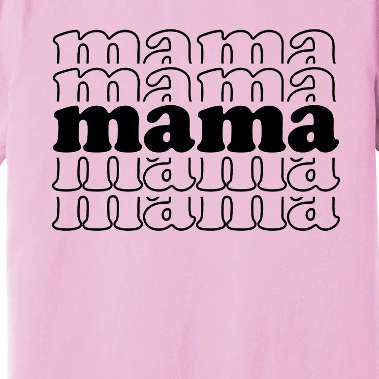 Mama Retro Cute Gift For Her Premium T-Shirt