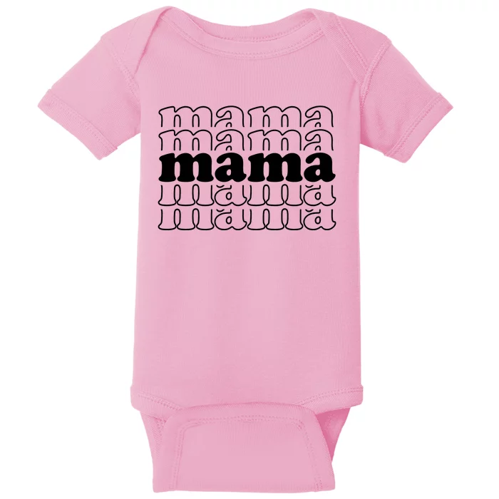 Mama Retro Cute Gift For Her Baby Bodysuit