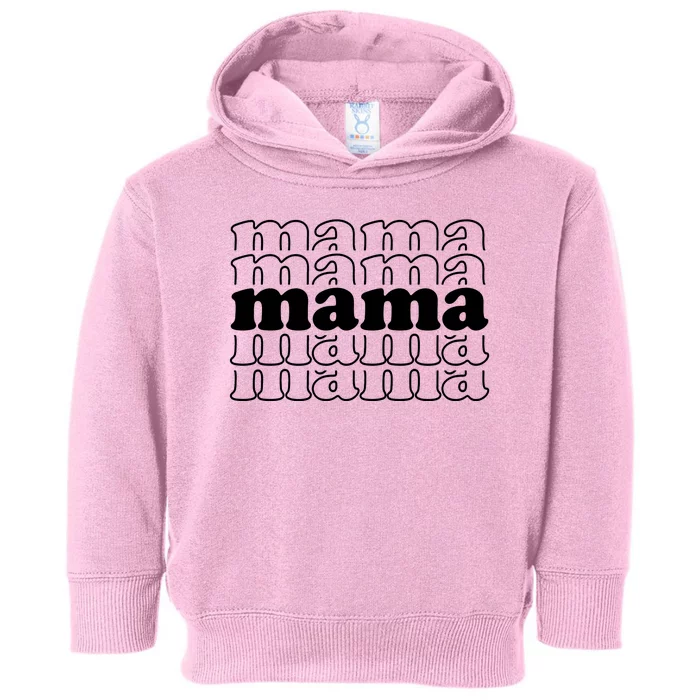 Mama Retro Cute Gift For Her Toddler Hoodie