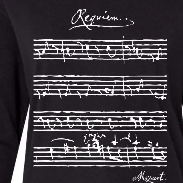 MozartS Requiem Classical Music Lover Womens Cotton Relaxed Long Sleeve T-Shirt