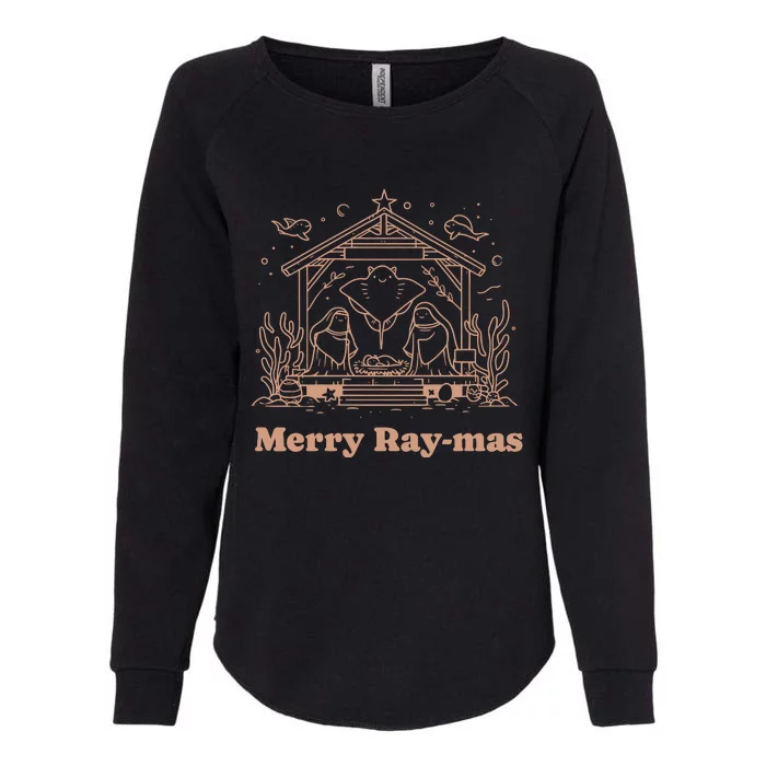 Merry Raymas Christmas Womens California Wash Sweatshirt