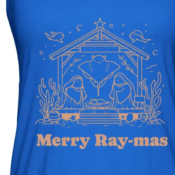 Merry Raymas Christmas Ladies Essential Flowy Tank