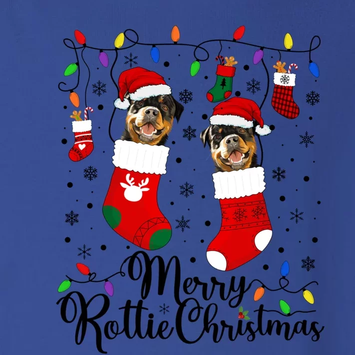 Merry Rottie Christmas Rottweiler Xmas Party Rottweiler Gift Toddler Long Sleeve Shirt