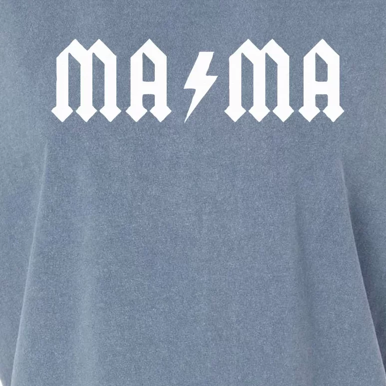 Mama Rocks Cool Lightning Garment-Dyed Women's Muscle Tee