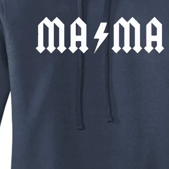 Mama Rocks Cool Lightning Women's Pullover Hoodie