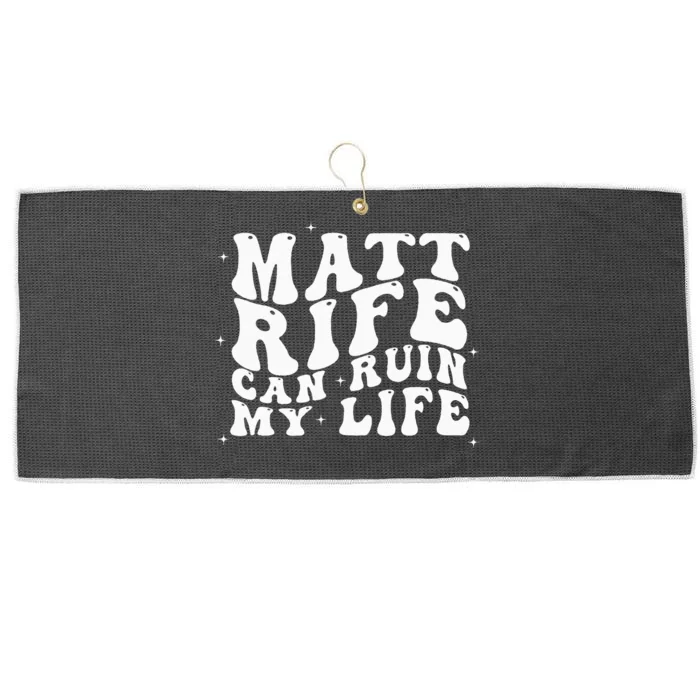 Matt Rife Can Ruin My Life Funny Wavy Retro Large Microfiber Waffle Golf Towel