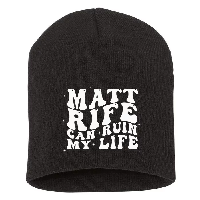 Matt Rife Can Ruin My Life Funny Wavy Retro Short Acrylic Beanie