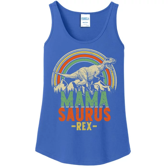 Mamasaurus Rex Christmas Dinosaur Matching Family Gift Ladies Essential Tank