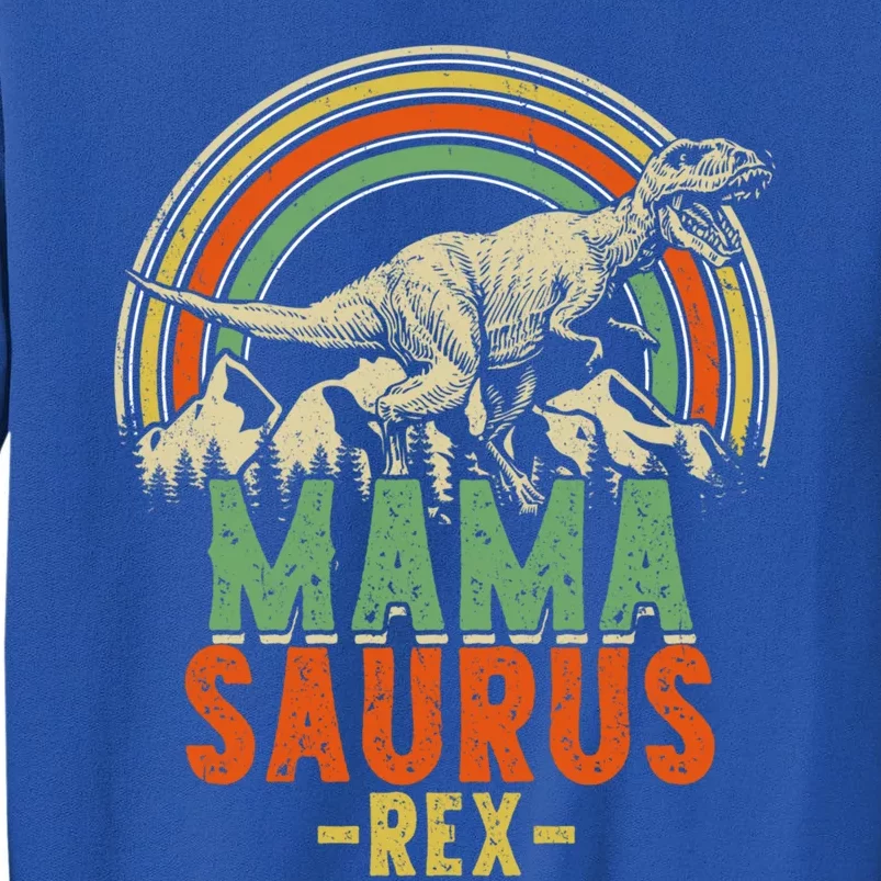 Mamasaurus Rex Christmas Dinosaur Matching Family Gift Tall Sweatshirt