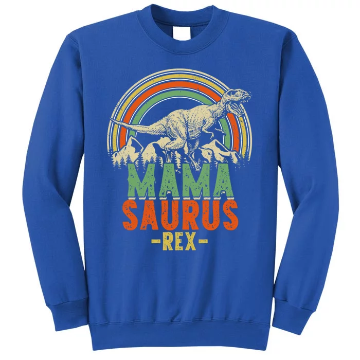 Mamasaurus Rex Christmas Dinosaur Matching Family Gift Tall Sweatshirt