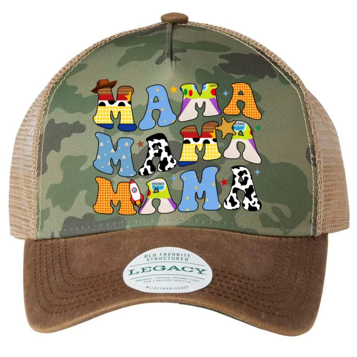 Mama Retro Character Cute Legacy Tie Dye Trucker Hat