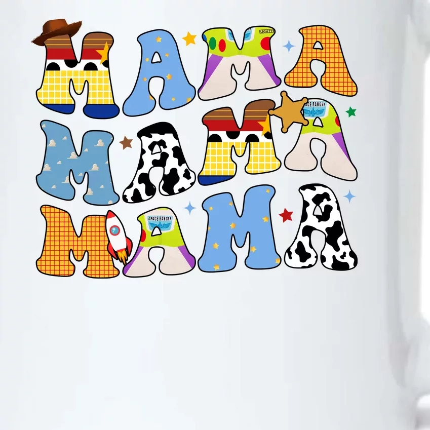 Mama Retro Character Cute Black Color Changing Mug