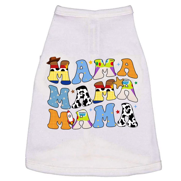 Mama Retro Character Cute Doggie Tank