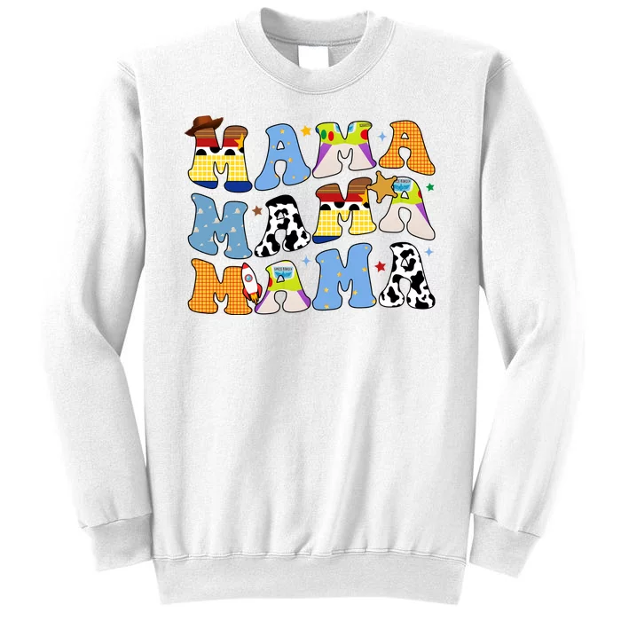 Mama Retro Character Cute Sweatshirt