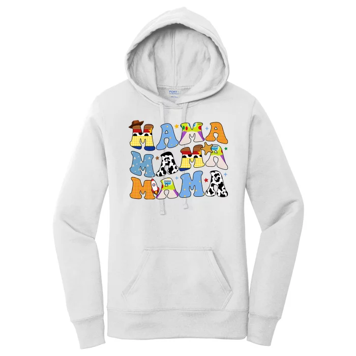 Mama Retro Character Cute Women's Pullover Hoodie