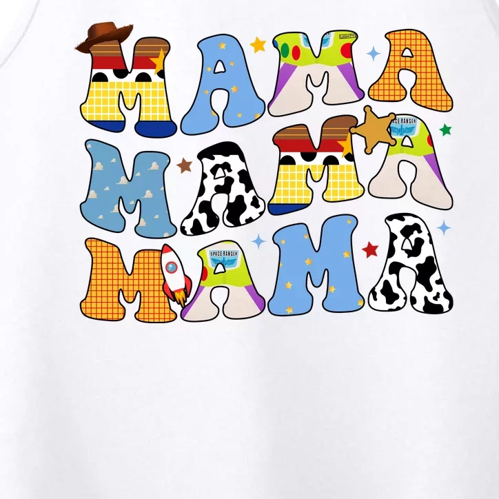 Mama Retro Character Cute Performance Tank