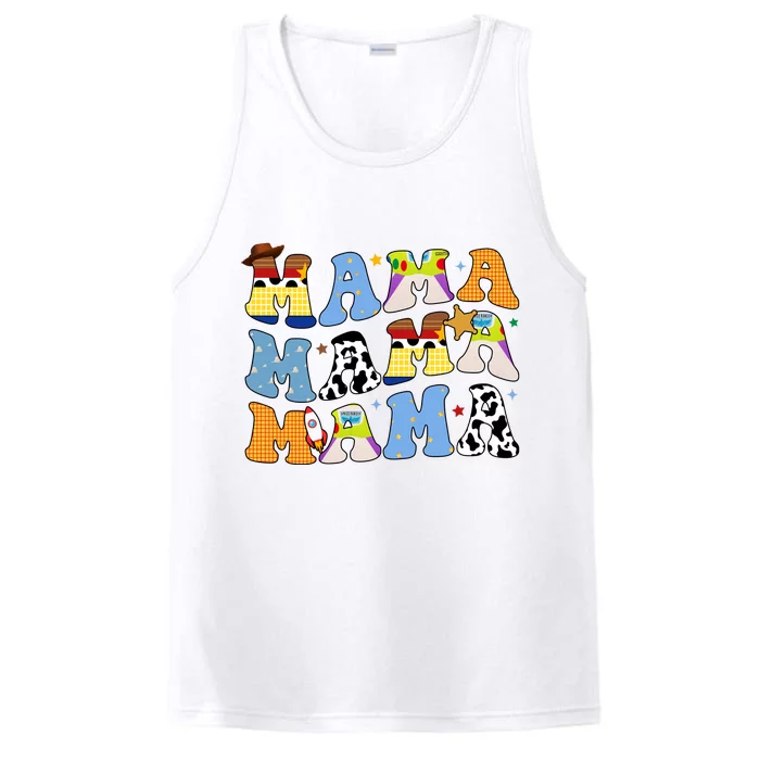 Mama Retro Character Cute Performance Tank