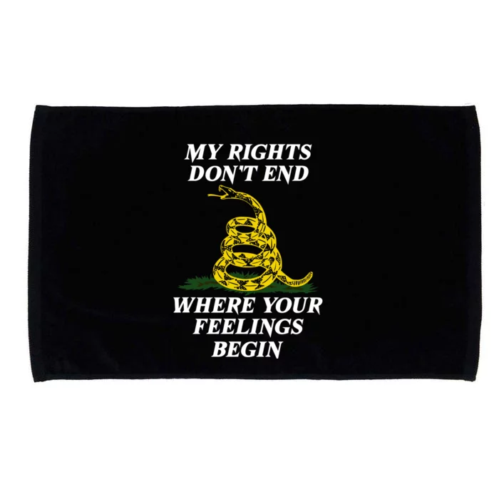 My Rights Dont End Where Your Feelings Begin | Pro Gun Microfiber Hand Towel