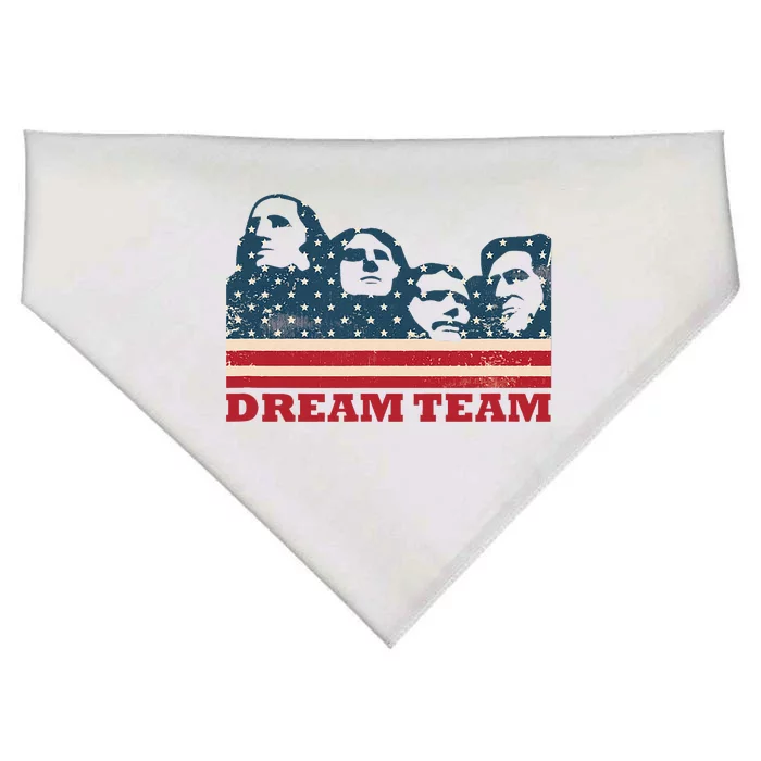 Mount Rushmore Dream Team USA-Made Doggie Bandana