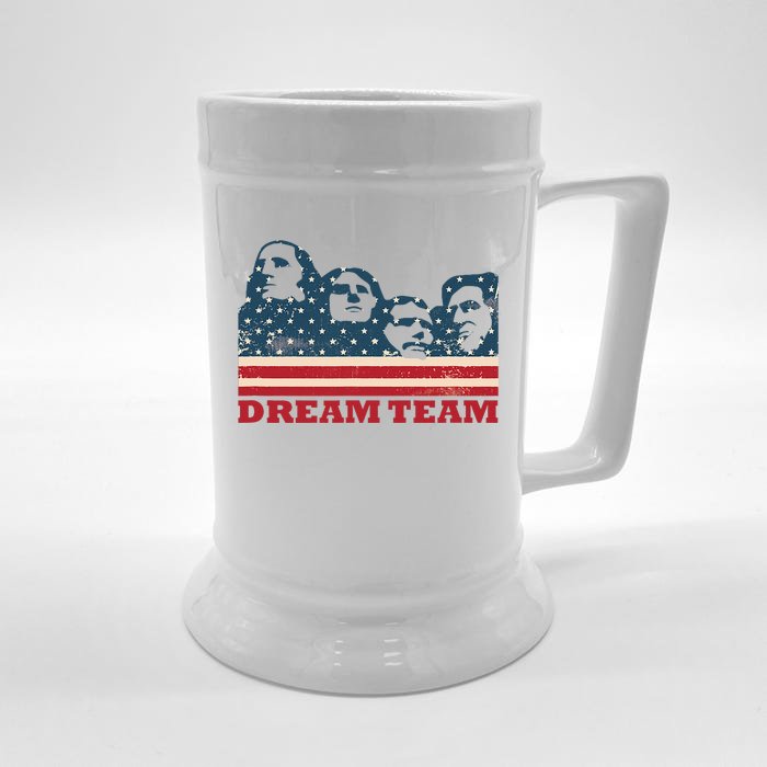 Mount Rushmore Dream Team Front & Back Beer Stein