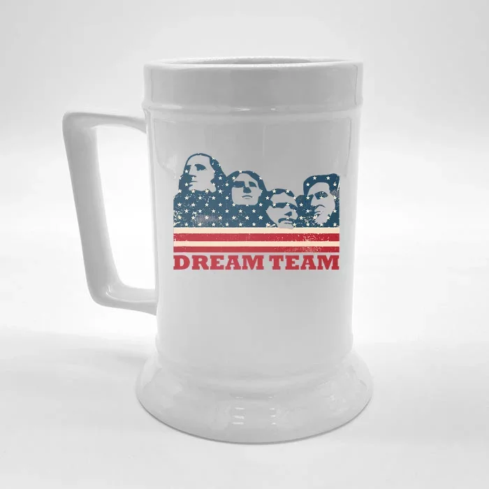 Mount Rushmore Dream Team Front & Back Beer Stein