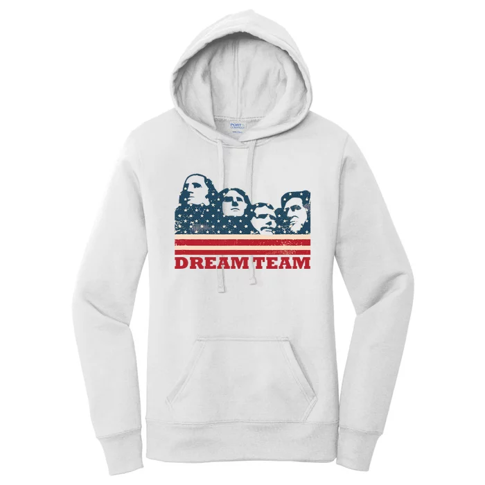 Mount Rushmore Dream Team Women's Pullover Hoodie