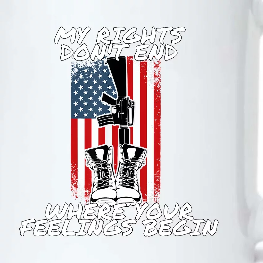 My Rights Dont End Where Your Feelings Begin Black Color Changing Mug