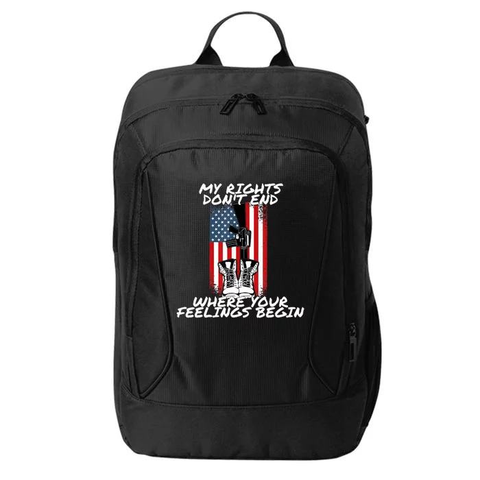 My Rights Dont End Where Your Feelings Begin City Backpack