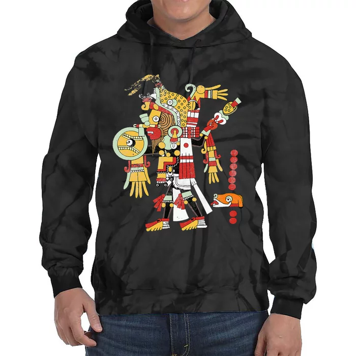 Mayan Ritual Design Archeology Student Teacher Tie Dye Hoodie