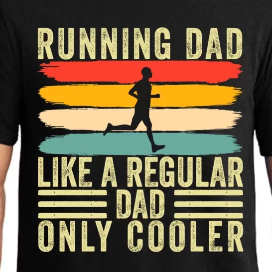 Marathon Runner Design Father Day For Running Dad Cute Gift Pajama Set