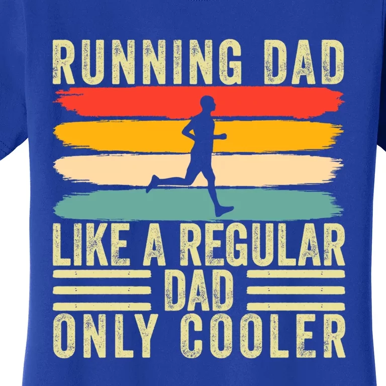 Marathon Runner Design Father Day For Running Dad Gift Women's T-Shirt